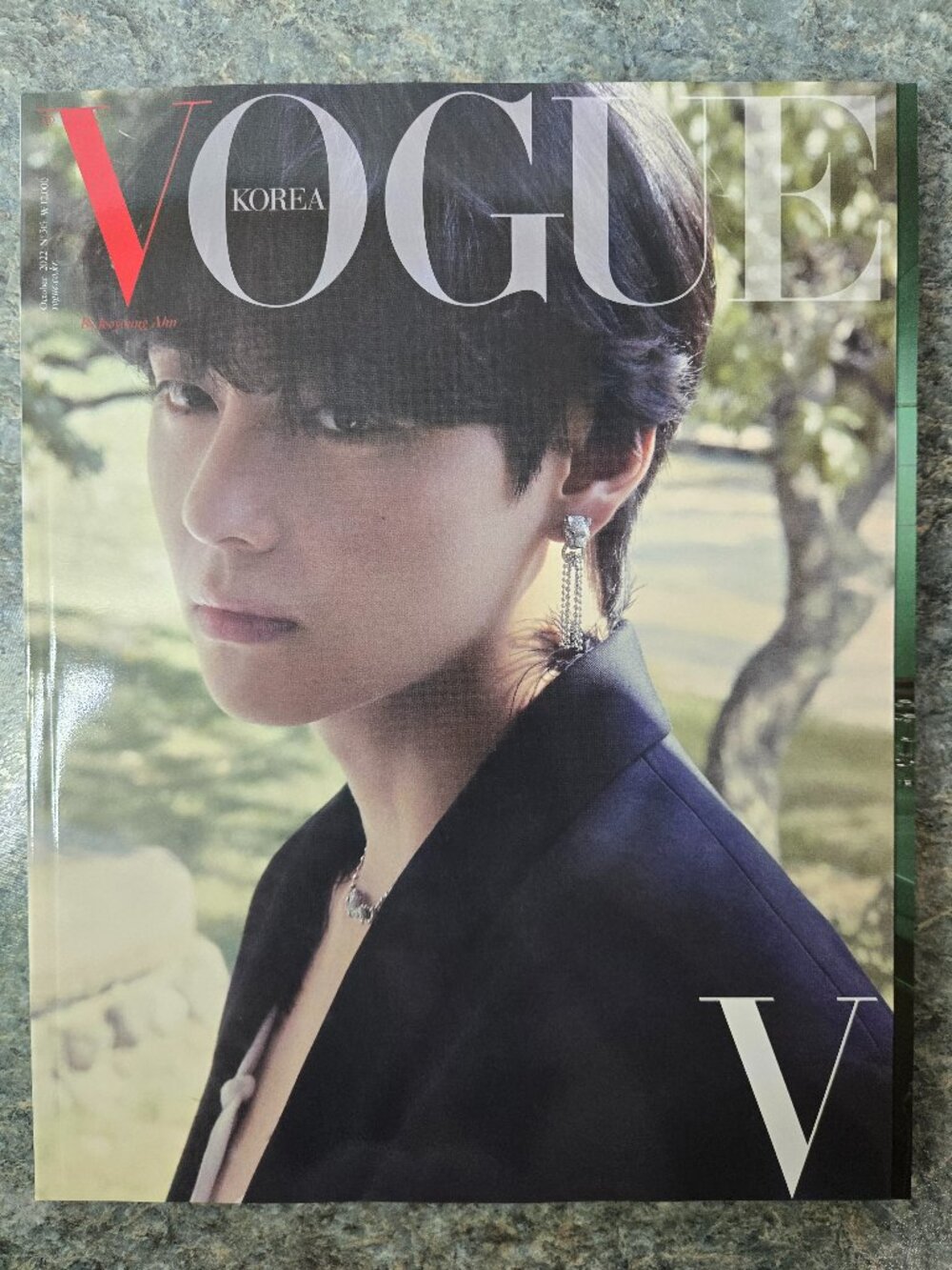 Vogue Korea BTS V (Kim Taehyung of BTS) Cover Magazine No. 315 October 2022-New